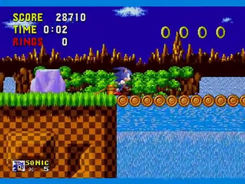 Sonic niveaux 1 et 2 Nono !