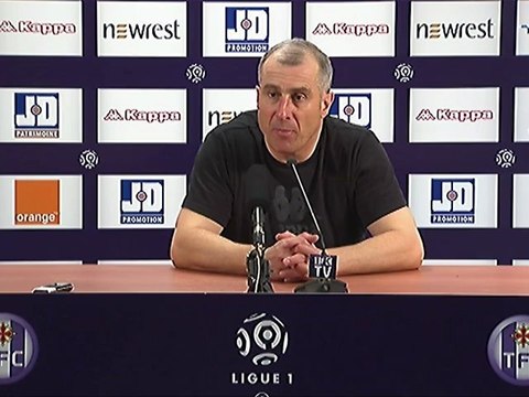 Conférence de presse Toulouse FC - Olympique Lyonnais : Alain CASANOVA (TFC) - Rémi GARDE (OL) - saison 2012/2013