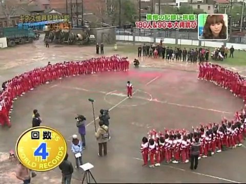 Record du monde avec 110 cordes à sauter