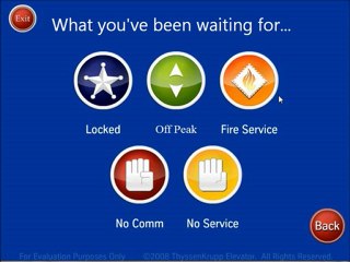 How to put ThyssenKrupp Destination Dispatch Simulator in Fire Service and others