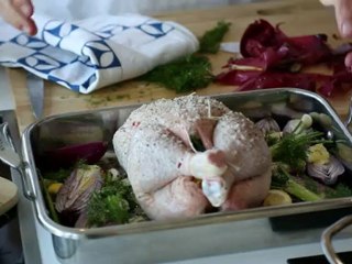 Mark Best cooks traditional household roast chicken with aromatic vegetables - Best Home Chef