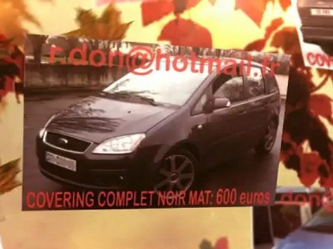 Ford Focus C Max, Ford Focus C Max, essai video Ford Focus C Max, Ford Focus C Max covering, Ford Focus C Max noir mat