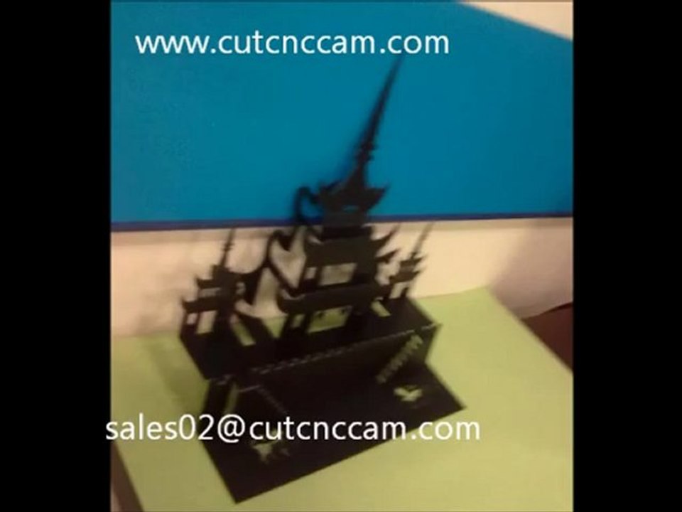 POP up card sample maker cutter plotter