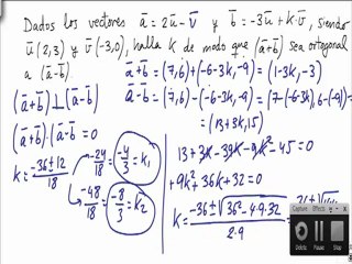 Problemas resueltos de vectores ortogonales y unitarios ejercicio 4