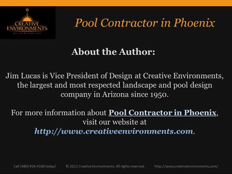 Pool Contractor in Phoenix - Top Five Things You Need to Cover Before Signing a Contract