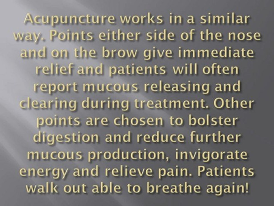 No more face-ache Chinese herbs and acupuncture for sinusitis