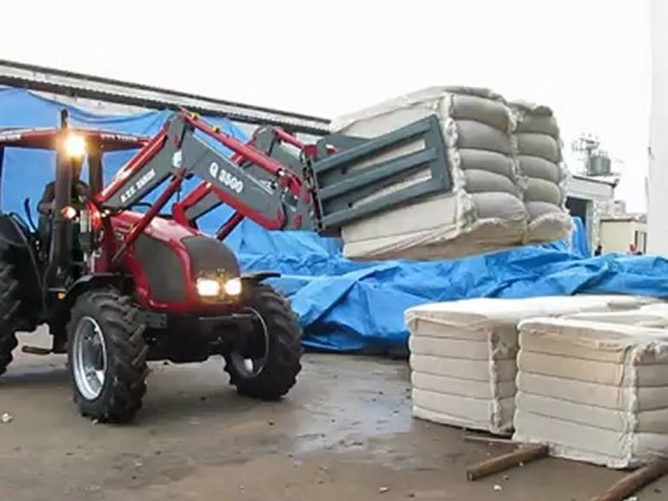 traktör kepçe pamuk balya yükleyici ataçman