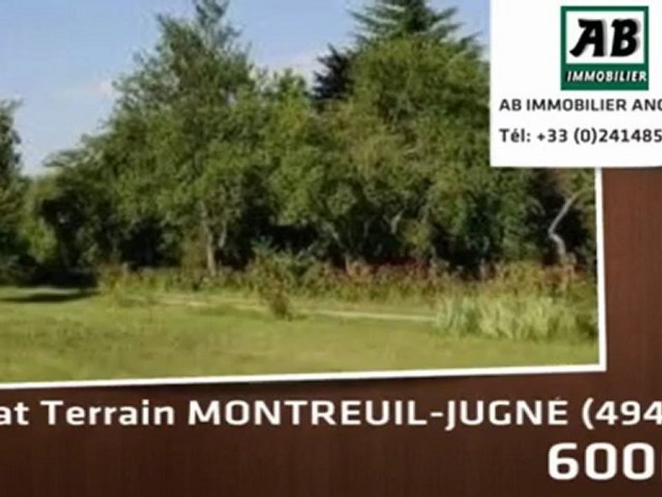 A vendre - terrain - MONTREUIL-JUGNÉ (49460) - 600m²