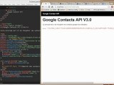 Tutoriel vidéo PHP : Importer des contacts Google