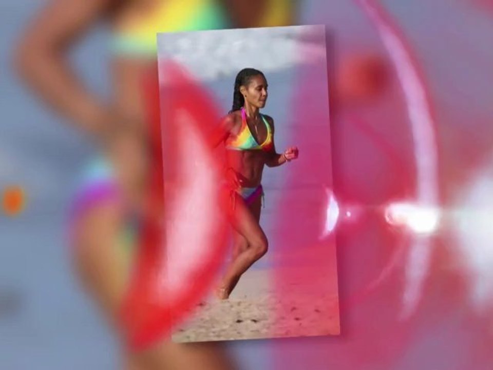 Jada pinkett smith zeigt ihre muskeln