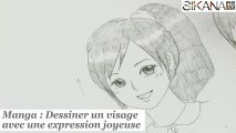 Manga : Dessiner un personnage joyeux - HD