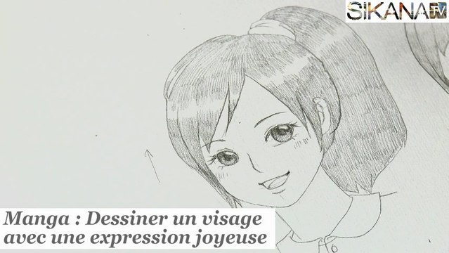 Manga : Dessiner un personnage joyeux - HD