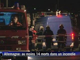 Allemagne: 14 morts dans l'incendie d'un atelier d'handicapés