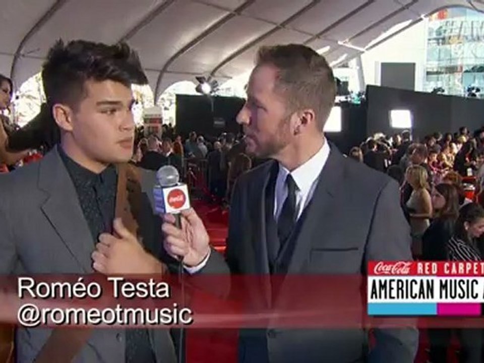 Romeo Testa Red Carpet Interview - AMA 2012