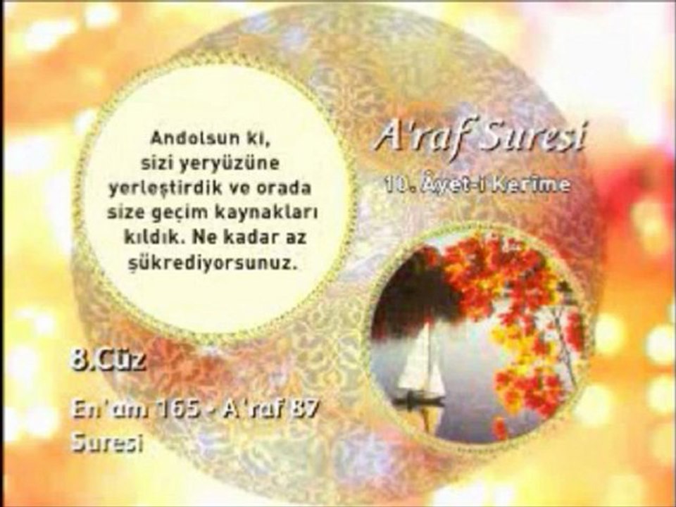 A'raf Suresi 11. Ayet-i Okunuşu ve Meali Okyay Derneği