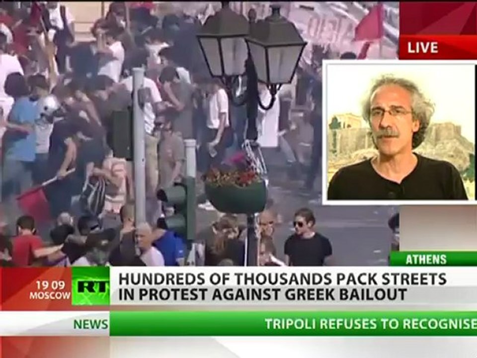 Greek leader 'dead man walking', Greek bailout 'collective punishment'