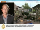 M23 rebels and DR Congo troops in tense stand-off