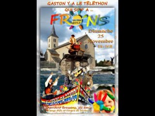 GASTON Y A LE TELETHON QUI SON' A FRONS ! les copains d'accord's