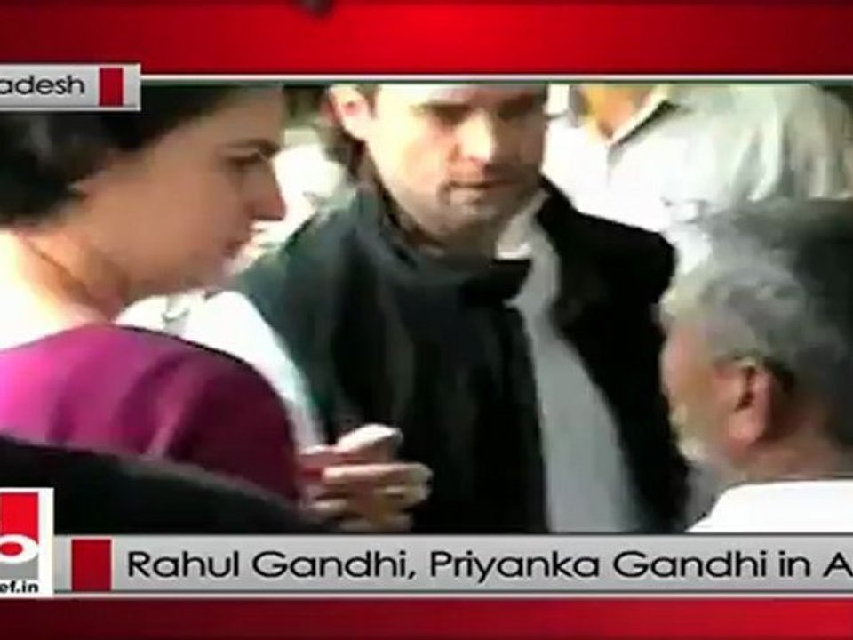 Rahul Gandhi, Priyanka Gandhi visit Amethi