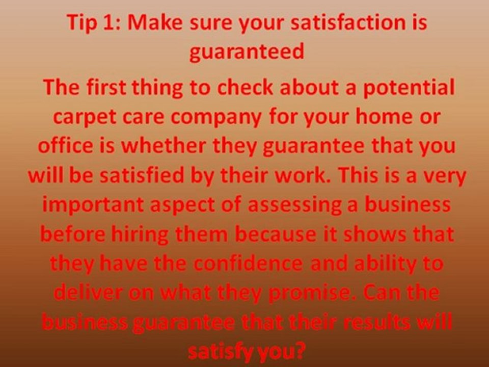 3 Tips for Hiring Carpet Service Professionals