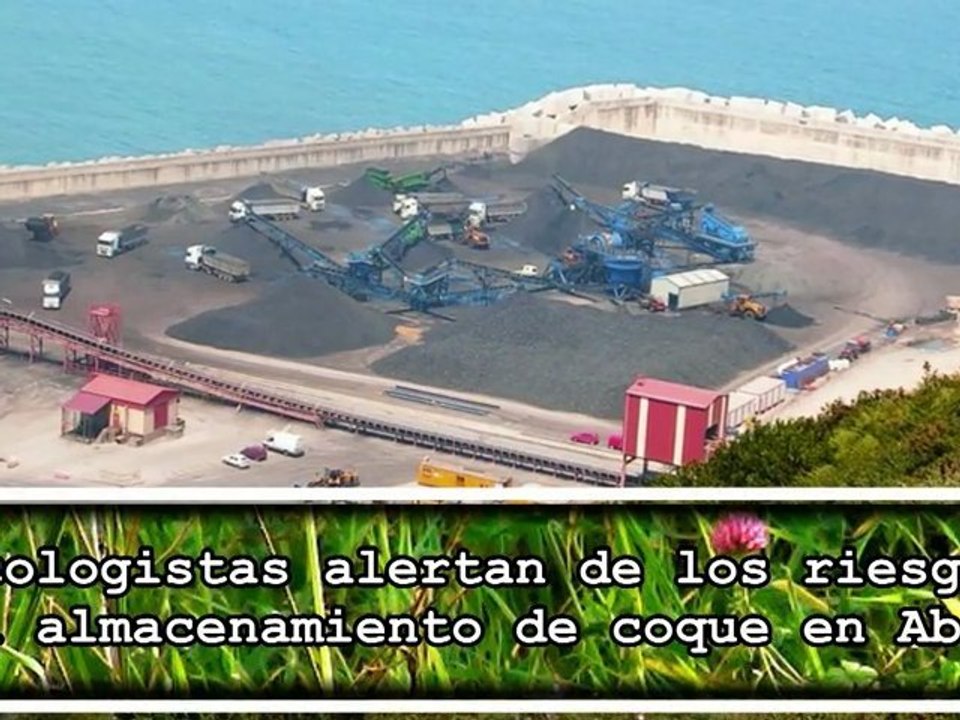 Ecologistas advierten de los riesgos del almacenamiento de COQUE entre Carreño y Gijón