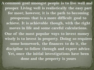 Why Investment Properties are a Wise Move