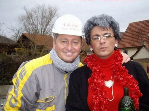 Faschingszug Diebach 21.02.2012 Fotos After Zug Party Diebach Hubert und Matthias Ab ins Beet auf Vox Bauarbeiter Udo und Rita Fella