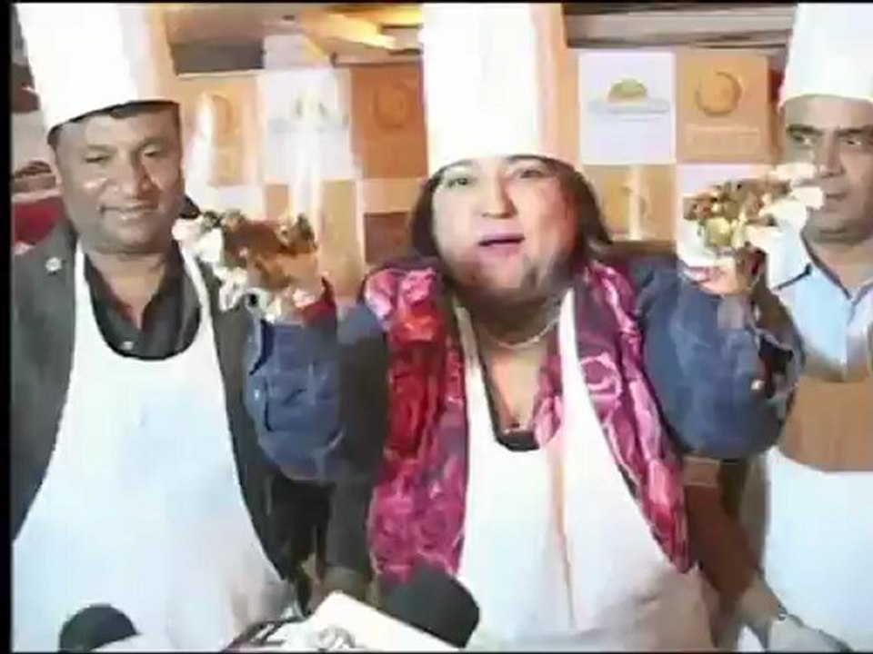 Dolly Bindra mixes up a cake
