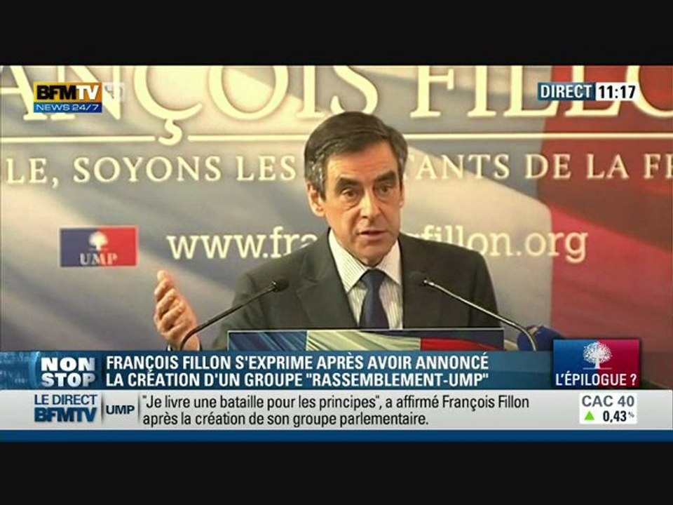 "Nous sommes UMP et nous restons à l’UMP, mais notre voix doit être entendue" - François Filllon