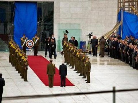 Yasser Arafat's body exhumed in Ramallah