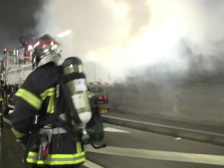 Exercice de sécurité dans le tunnel de l'Etoile à Strasbourg
