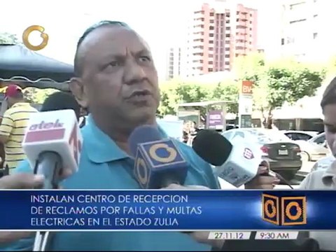 Instalan comando de reclamos a Corpoelec por multas y fallas eléctricas en el estado Zulia