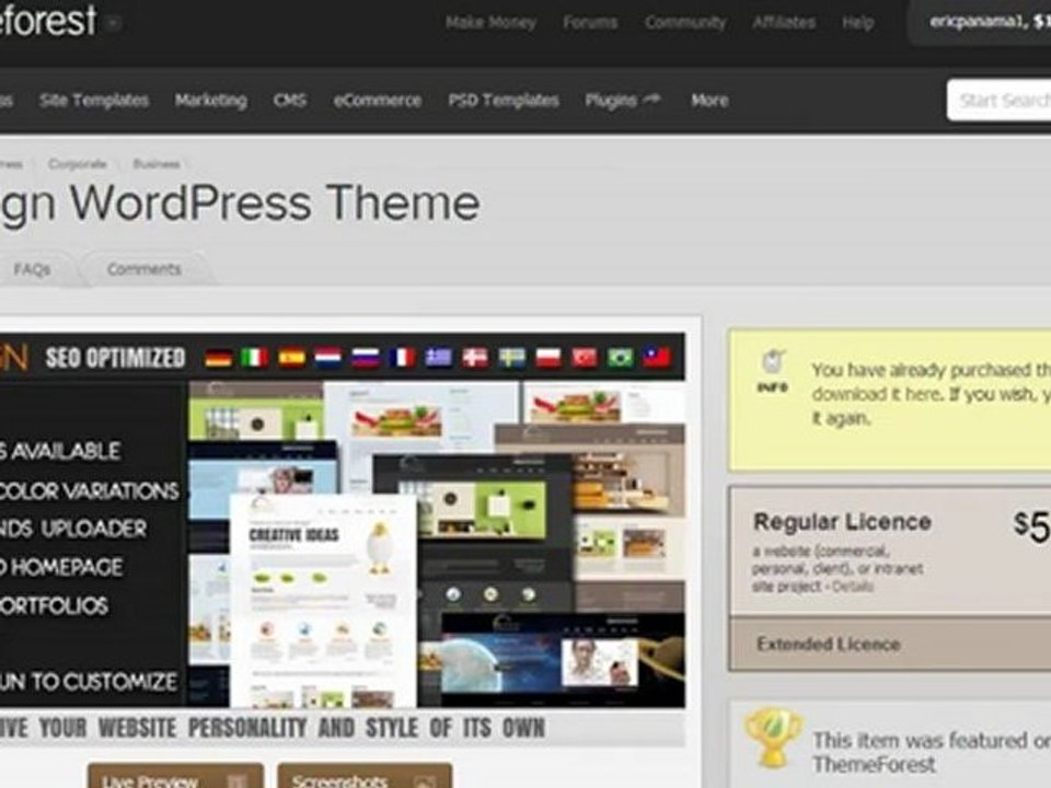 ThemeForest Plantilla - DROID 777 Creador de Páginas Web en Segundos