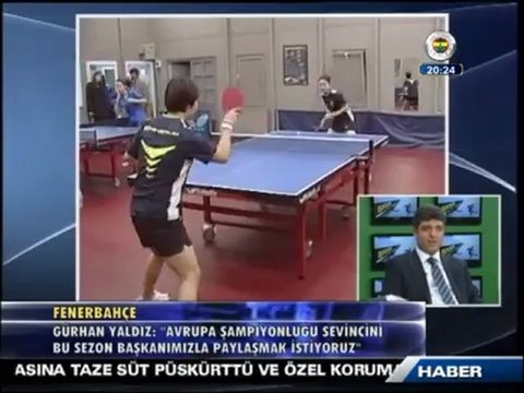27 Kasım 2012 Masa Tenisi Şubemiz FBTV Sportif Programına Katıldı