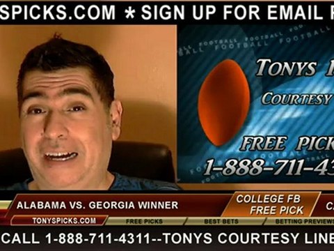 Alabama Crimson Tide versus Georgia Bulldogs Pick NCAA College Football 12-1-2012