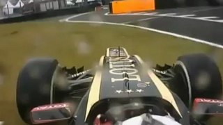 Kimi Räikkönen se trompe de piste de course