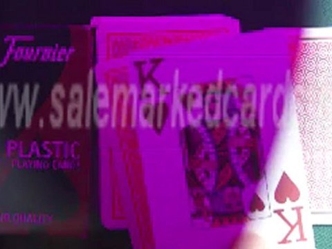 MAGIC MARKED CARDS-Fournier 100%Plastic Jumbo Poker Playing Cards-red