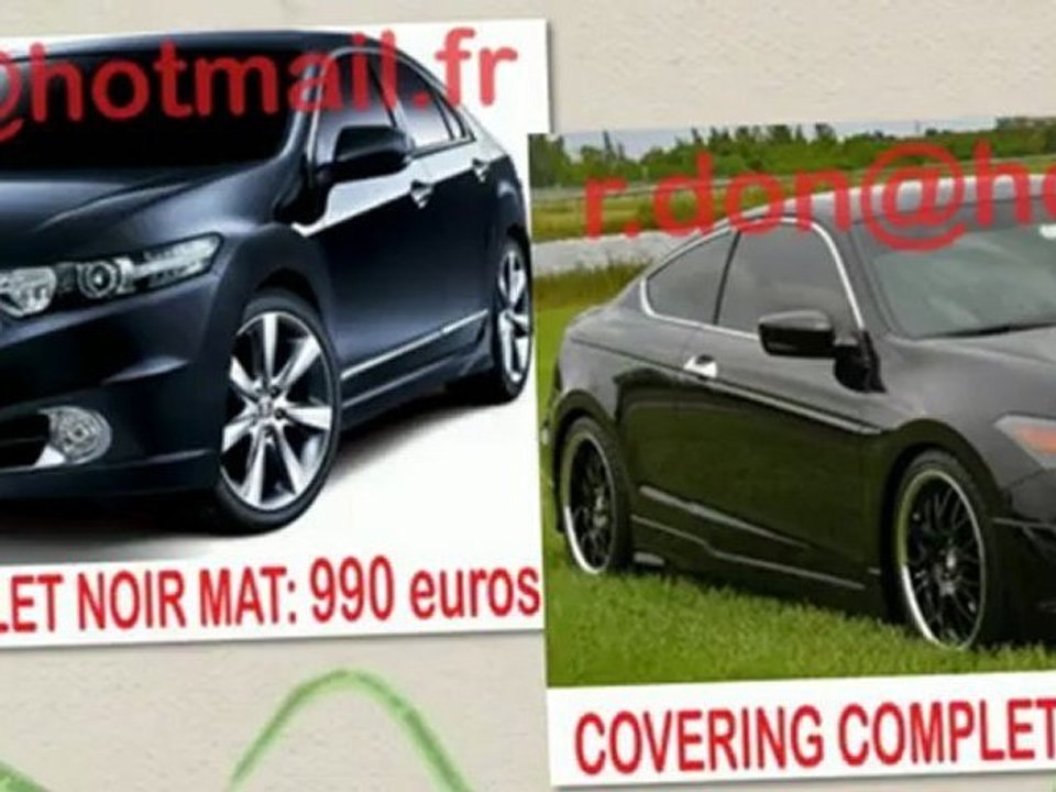 Honda Accord, Honda Accord, essai video Honda Accord, Honda Accord covering, Honda Accord peinture noir mat