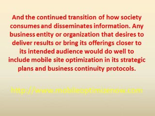 Optimizing For An Increasingly Mobile Audience