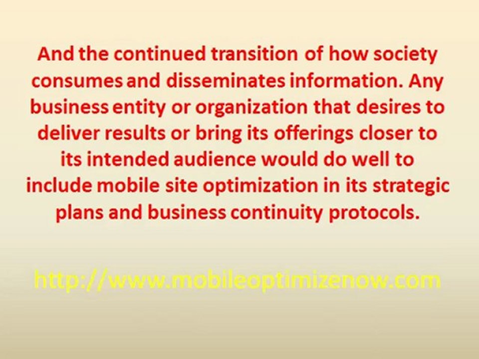 Optimizing For An Increasingly Mobile Audience