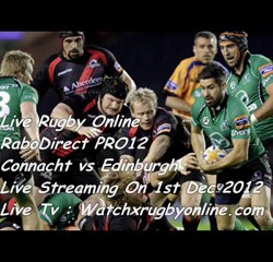 RaboDirect PRO12 Connacht vs Edinburgh Live Online