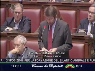 Franceschini - Sovrano è il popolo non i mercati (22.11.12)