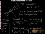 Lines IIT JEE Maths Video Lecture, AIEEE Coordinate Geometry study material