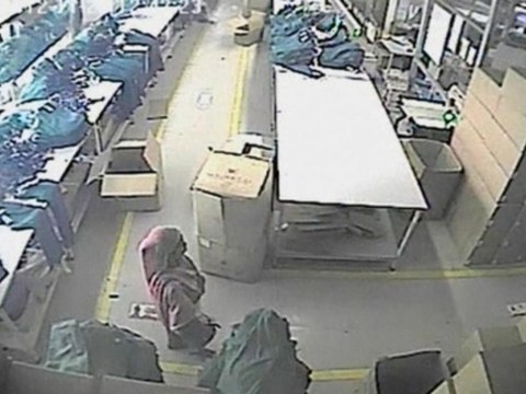 CCTV footage shows attempted factory arson