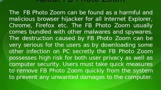Delete FB Photo Zoom - Quickly Get Rid Of Browser Hijacker