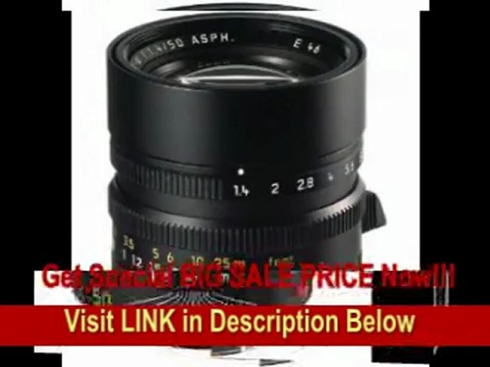 [SPECIAL DISCOUNT] Leica 50mm f/1.4 Summilux-M Aspherical Manual Focus Lens (11891)
