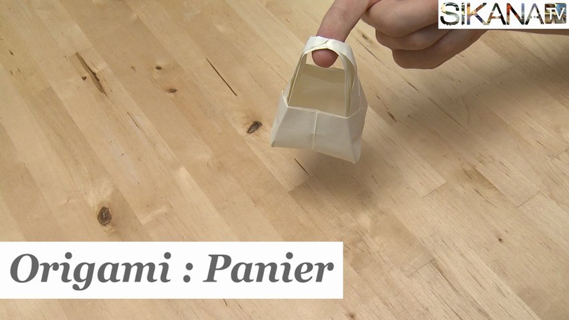 Origami : Comment faire un panier en papier ? - HD - Vidéo Dailymotion