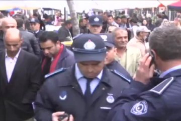 Domuz pazara girdi: 2 yaralı