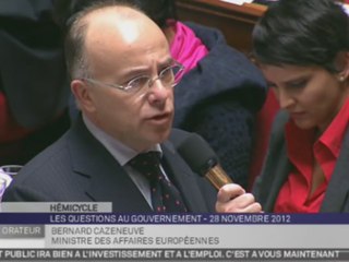 Les Questions au Gouvernement : Séance du mercredi 28 novembre 2012
