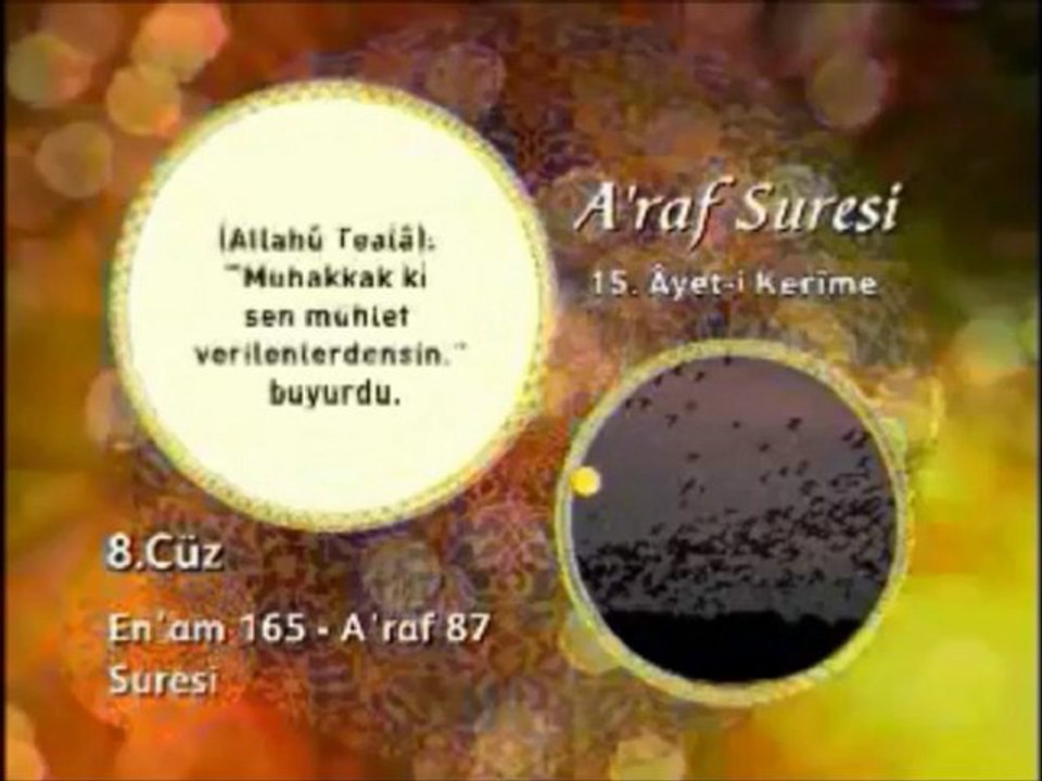 A'raf Suresi 14. Ayet-i Okunuşu ve Meali Okyay Derneği